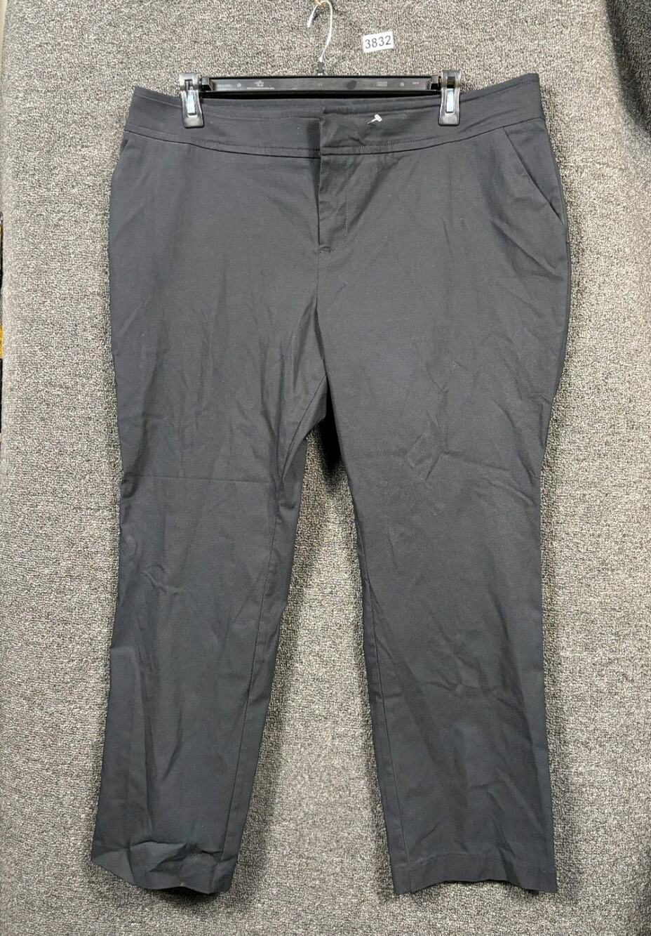 Torrid Trouser Straight Deluxe Stretch Mid Rise Pant Women's Size 20XS Black